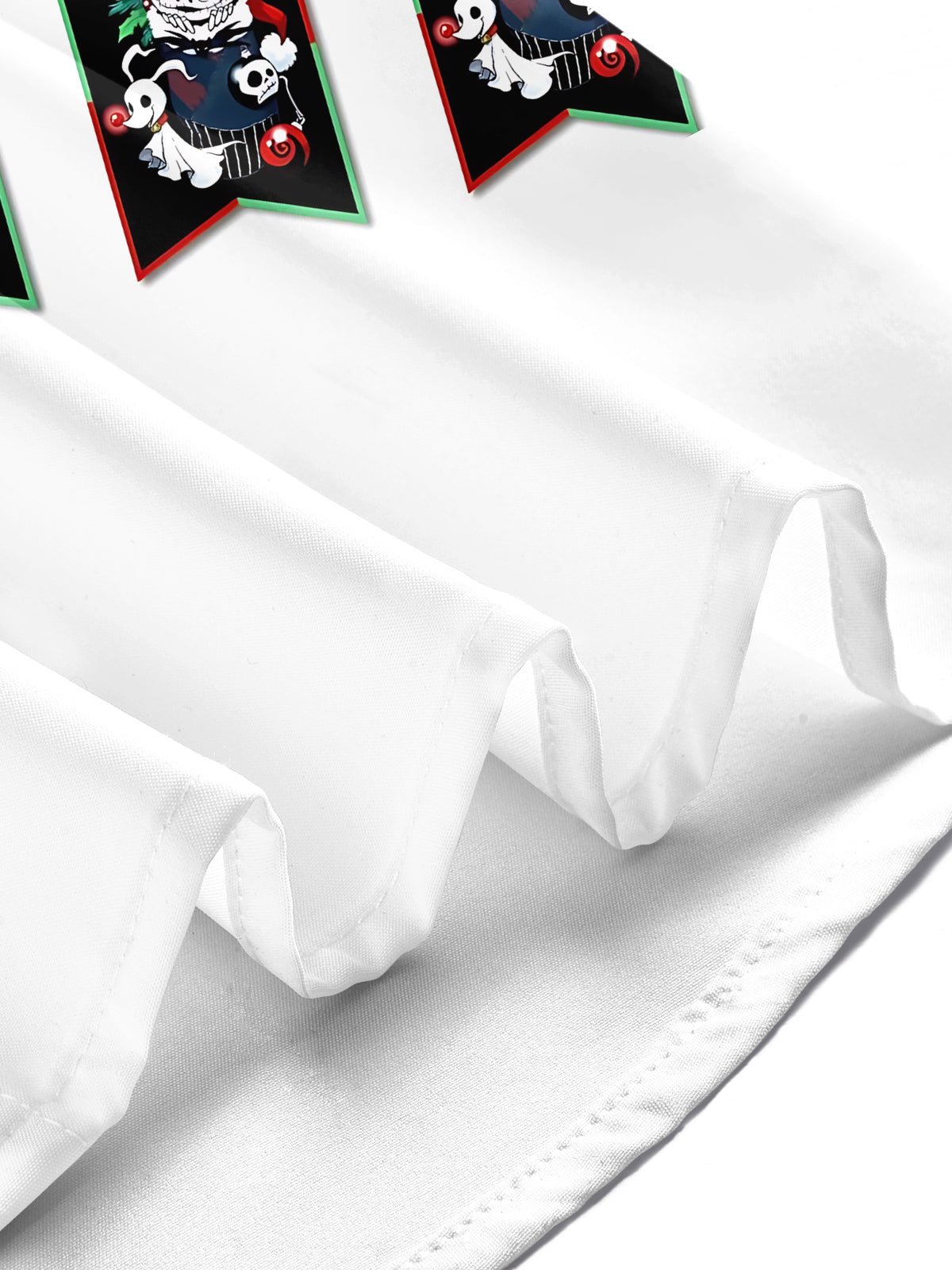 Christmas Skull Print Men's Pocket Short Sleeve Shirts