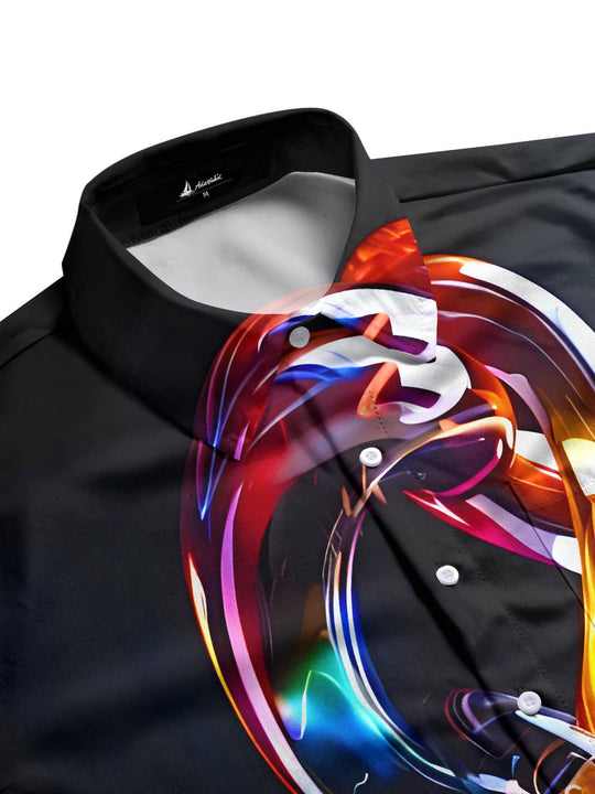 Men's solid pocket half sleeve shirt side view