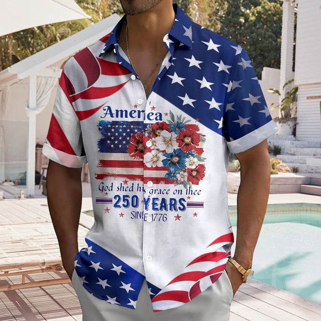 men's casual shirt Independence Day view 19