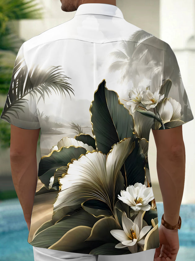 men's aloha shirt back view