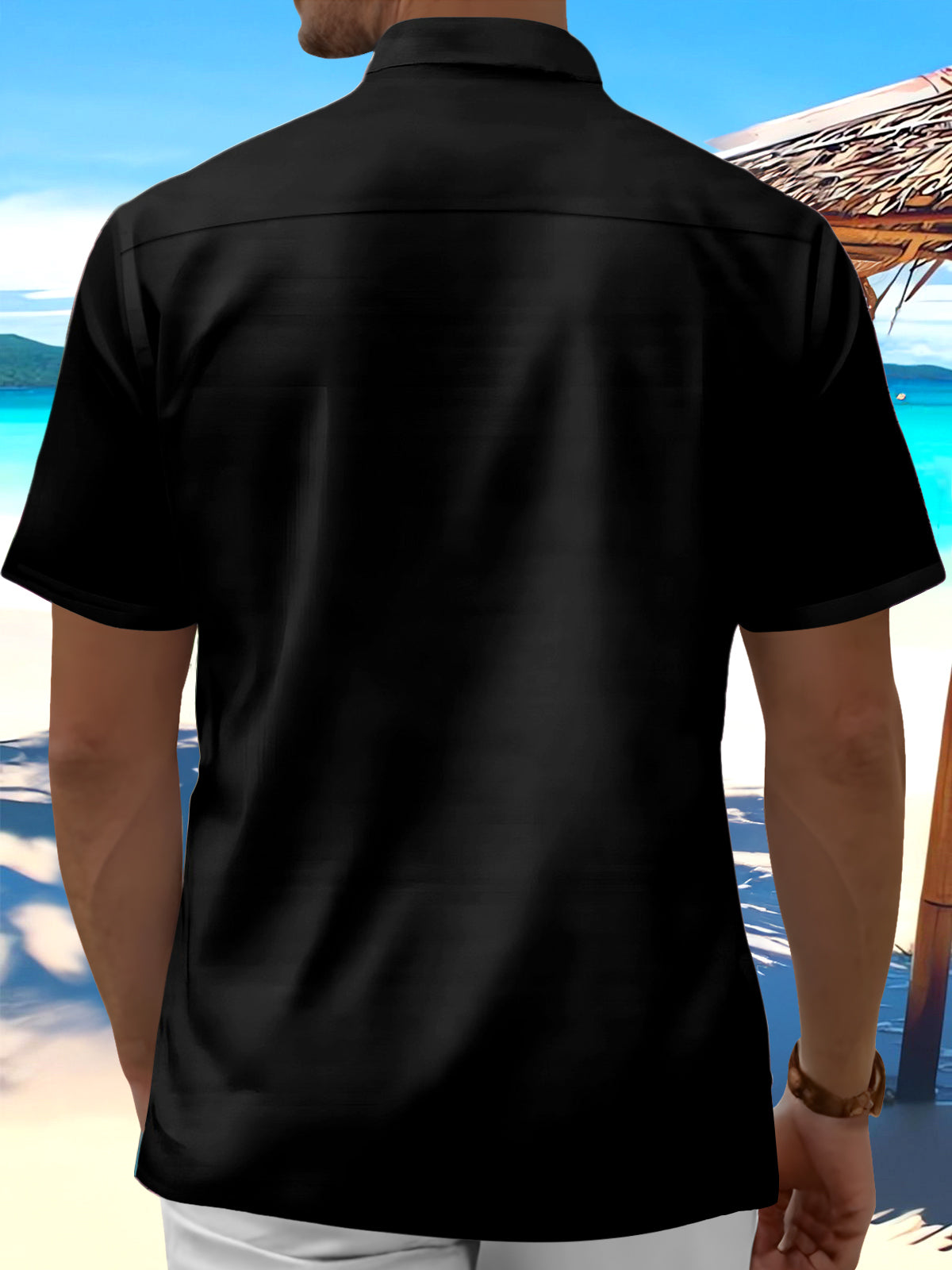 Tie Dye Men's Pocket Short Sleeve Shirts