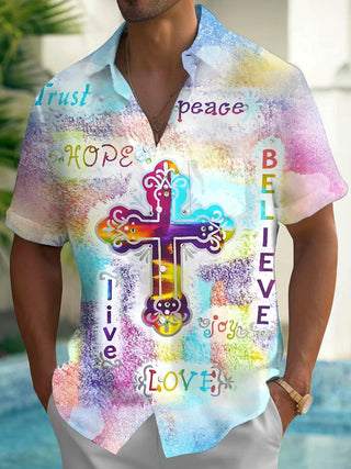 men's shirt front view