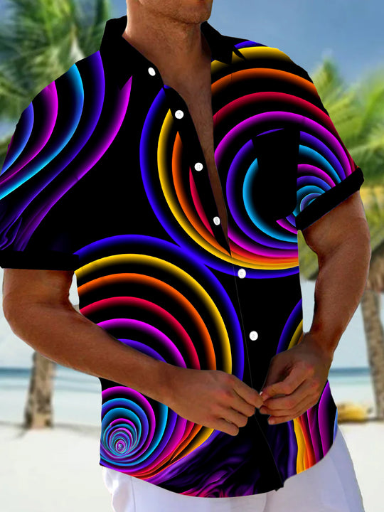 Men's pocket short sleeve shirt front view