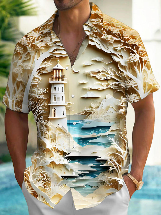 men's pocket shirt back view