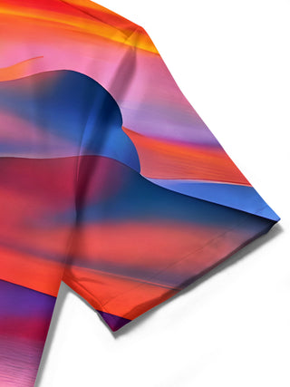 men's Hawaiian shirt close-up short sleeve