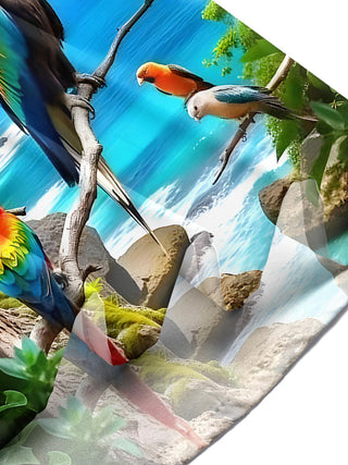 men's Hawaiian shirt tropical beach vacation