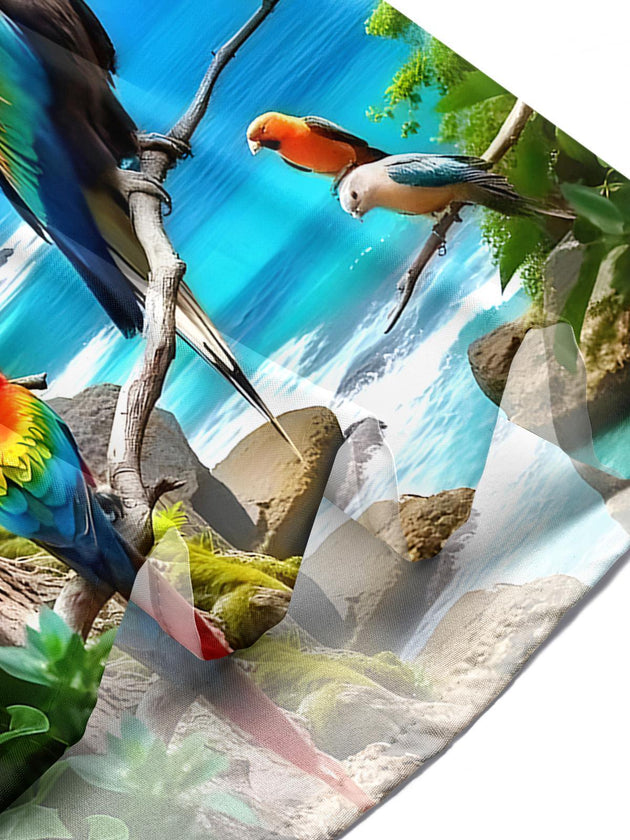 men's Hawaiian shirt tropical beach vacation
