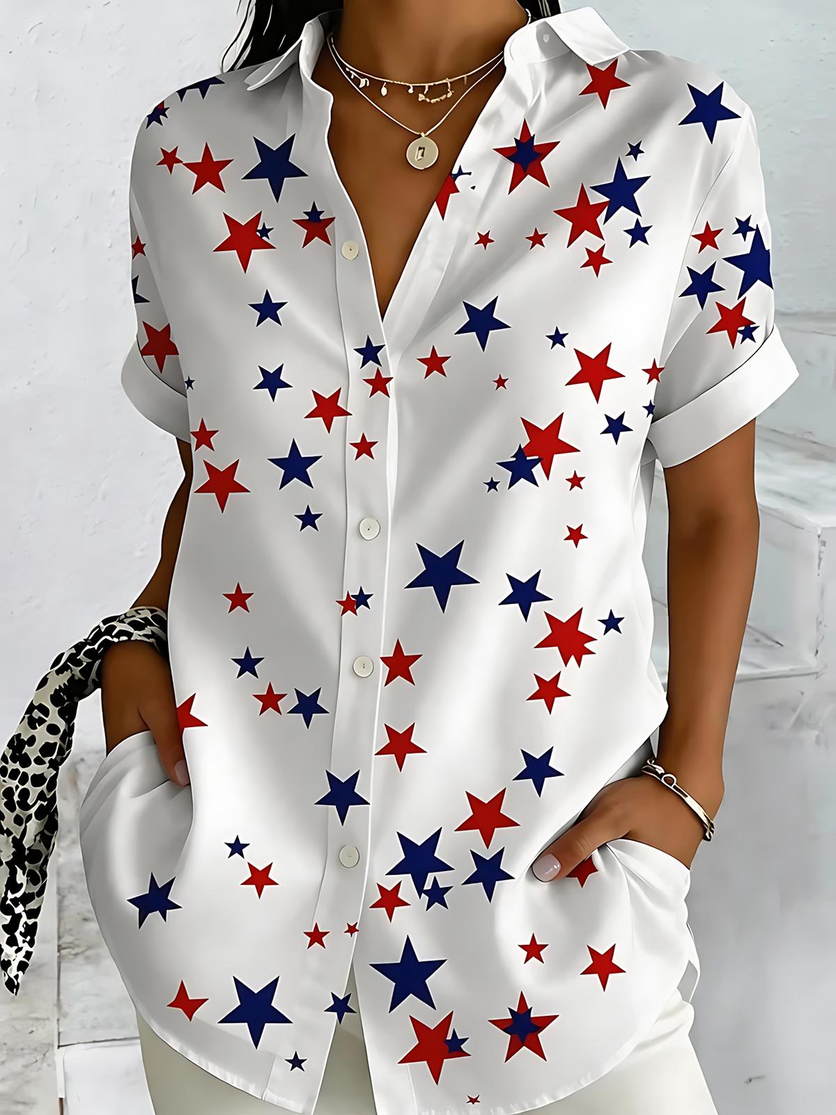 Star Women's Short Sleeve Shirts