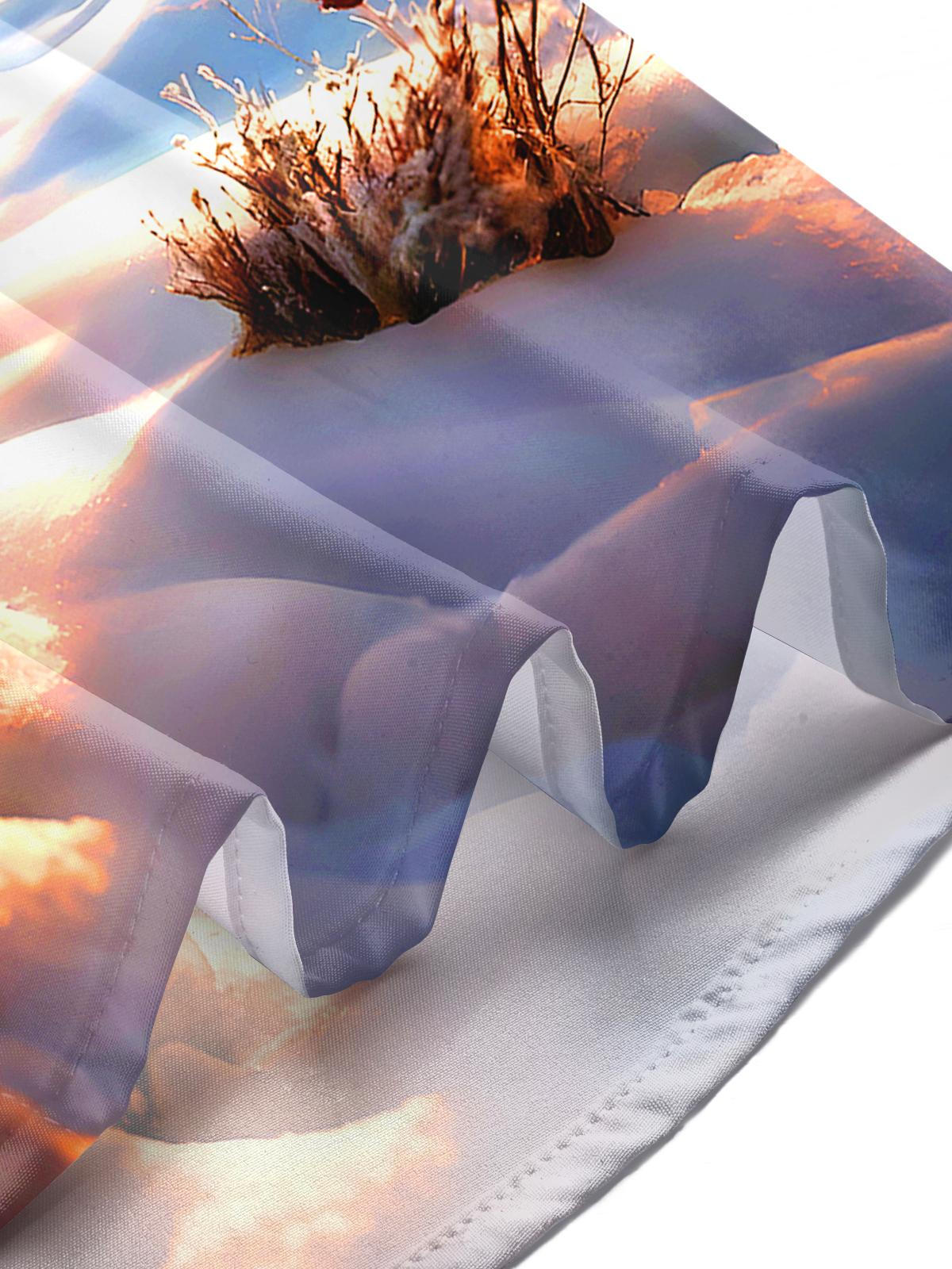 Winter Forest Men's Pocket Long Sleeve Shirts