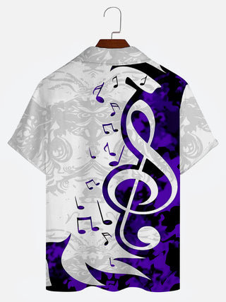 men's camp collar shirt back view