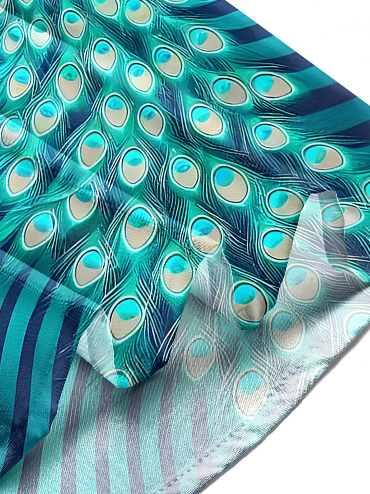 Peacock Men's Pocket Short Sleeve Shirts