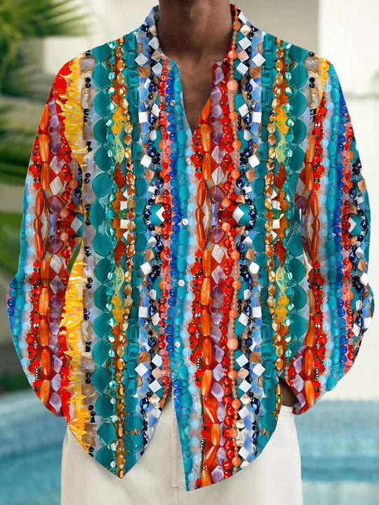 men's tie dye shirt front view