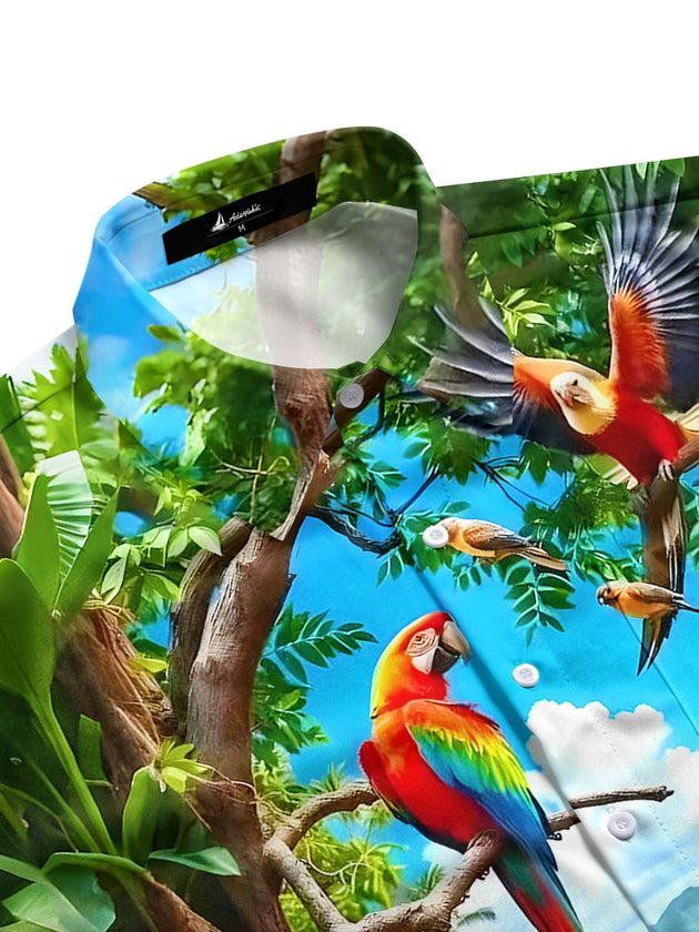 men's tropical shirt side view