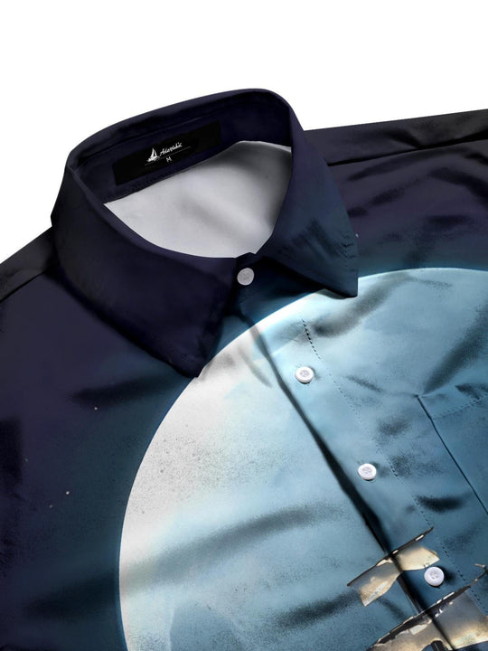 men's short sleeve shirt side view