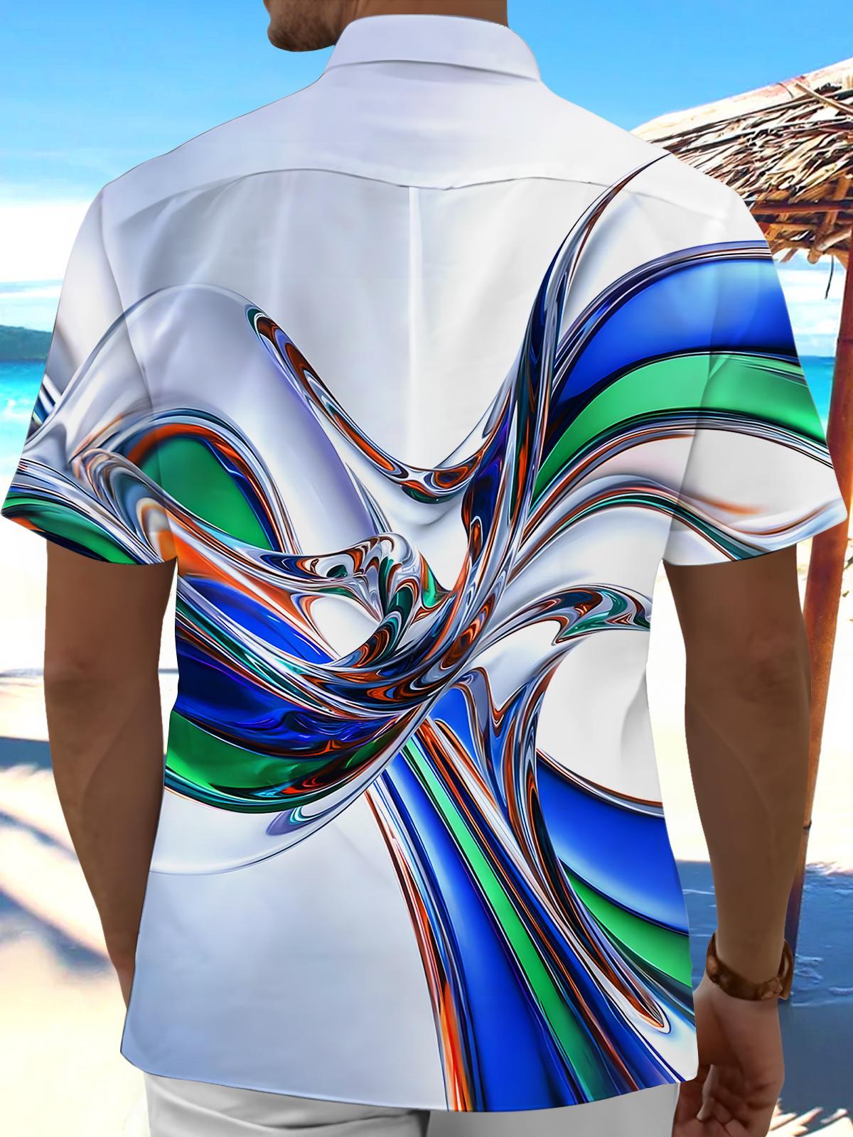 men's aloha shirt back view