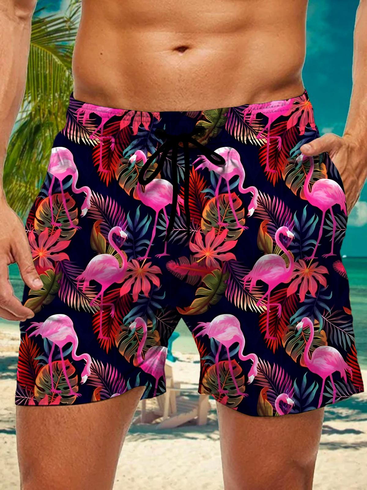 Flamingo Men's Shorts With Pocket