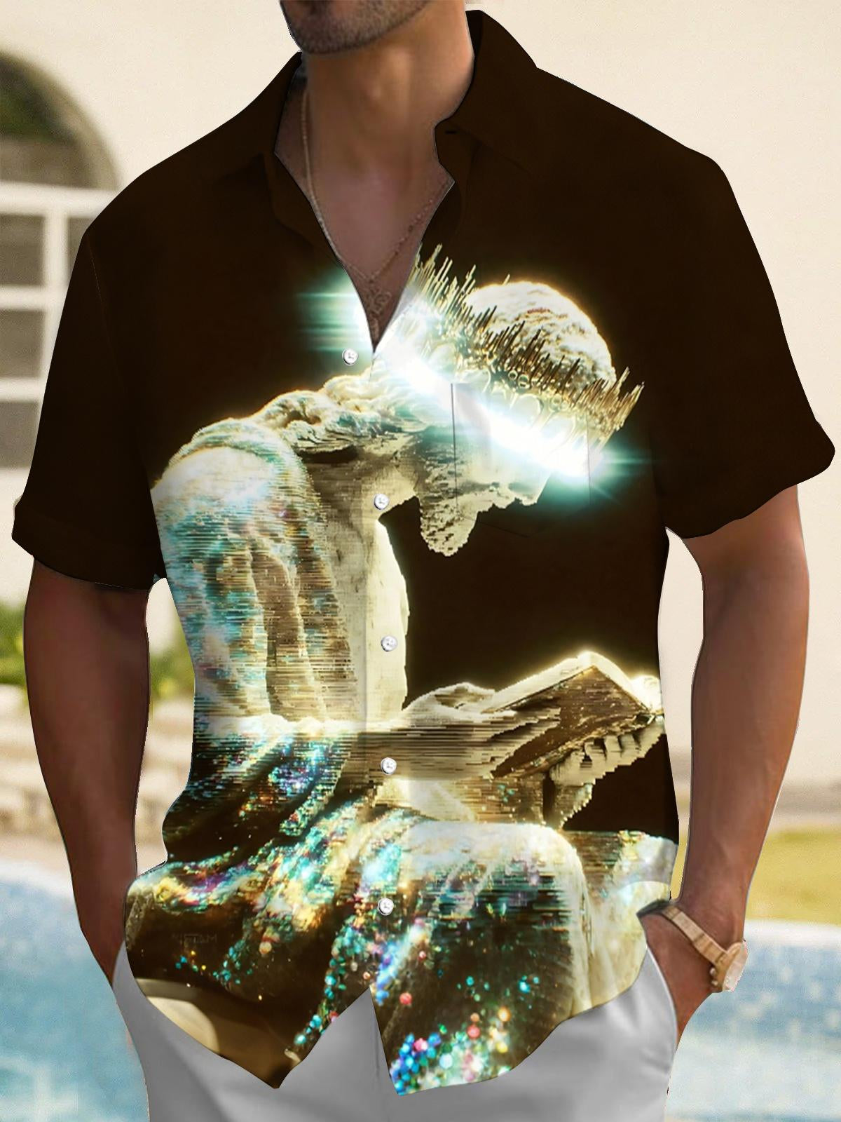 men's shirt front view