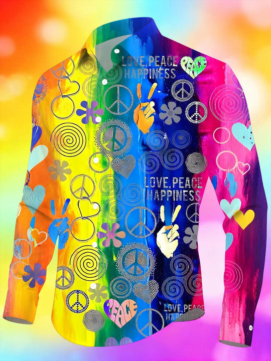 men's tie dye shirt front view
