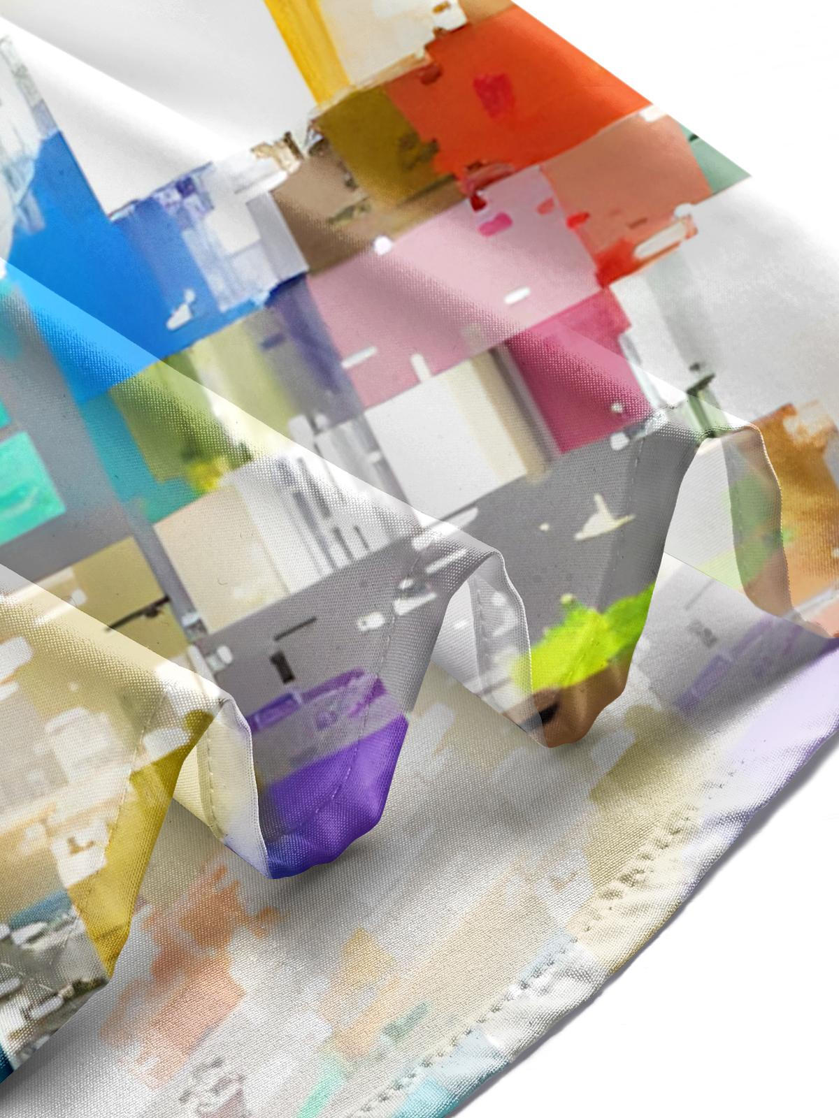 Gradient Print Men's Pocket Short Sleeve Shirts