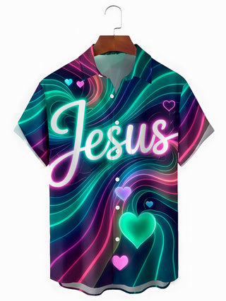 men's Valentine's Day shirt front view