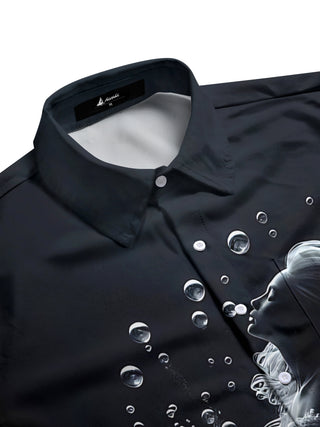 men's short sleeve shirt side view