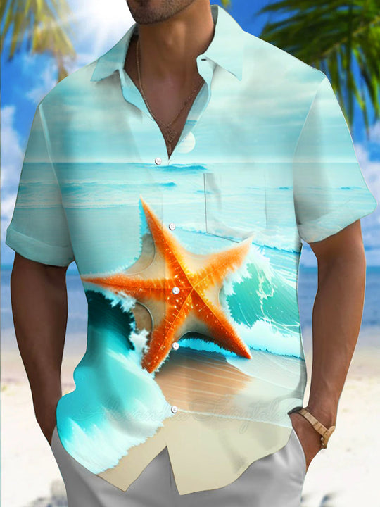 men's patterned sweater shirt front view