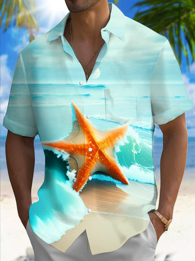 men's patterned sweater shirt front view