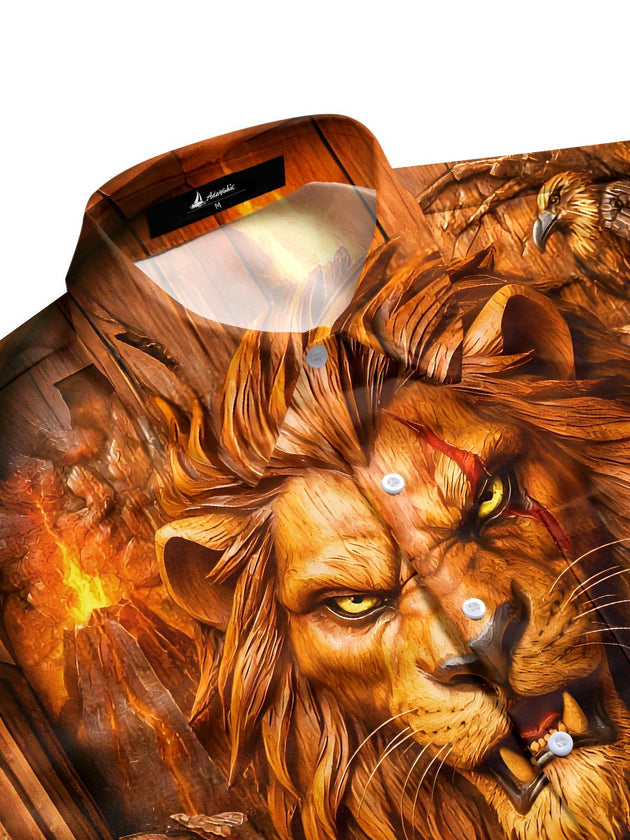 men's short sleeve shirt side view