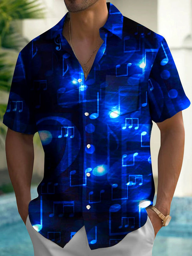 men's patterned sweater shirt front view