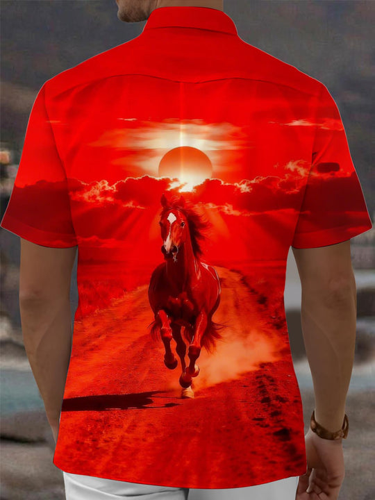 men's pocket shirt back view