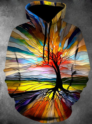 men's printed sweatshirt shirt back view
