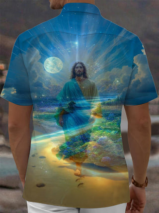 men's pocket shirt back view