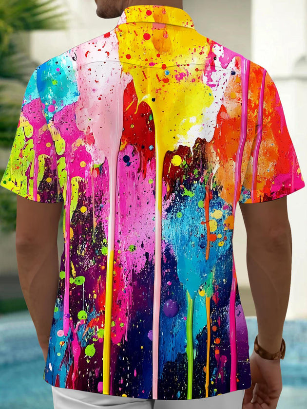 men's tye dye shirt back view