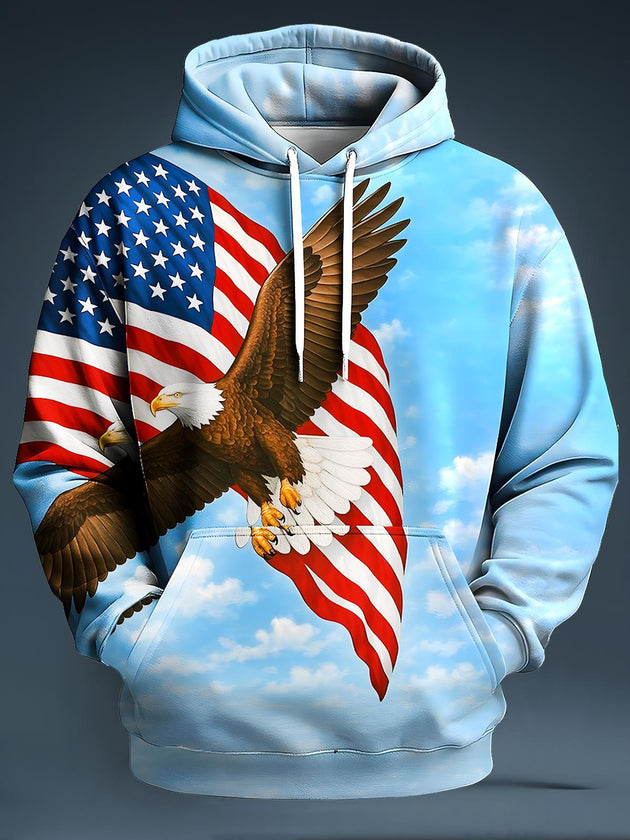 men's graphic sweatshirt shirt front view Independence Day