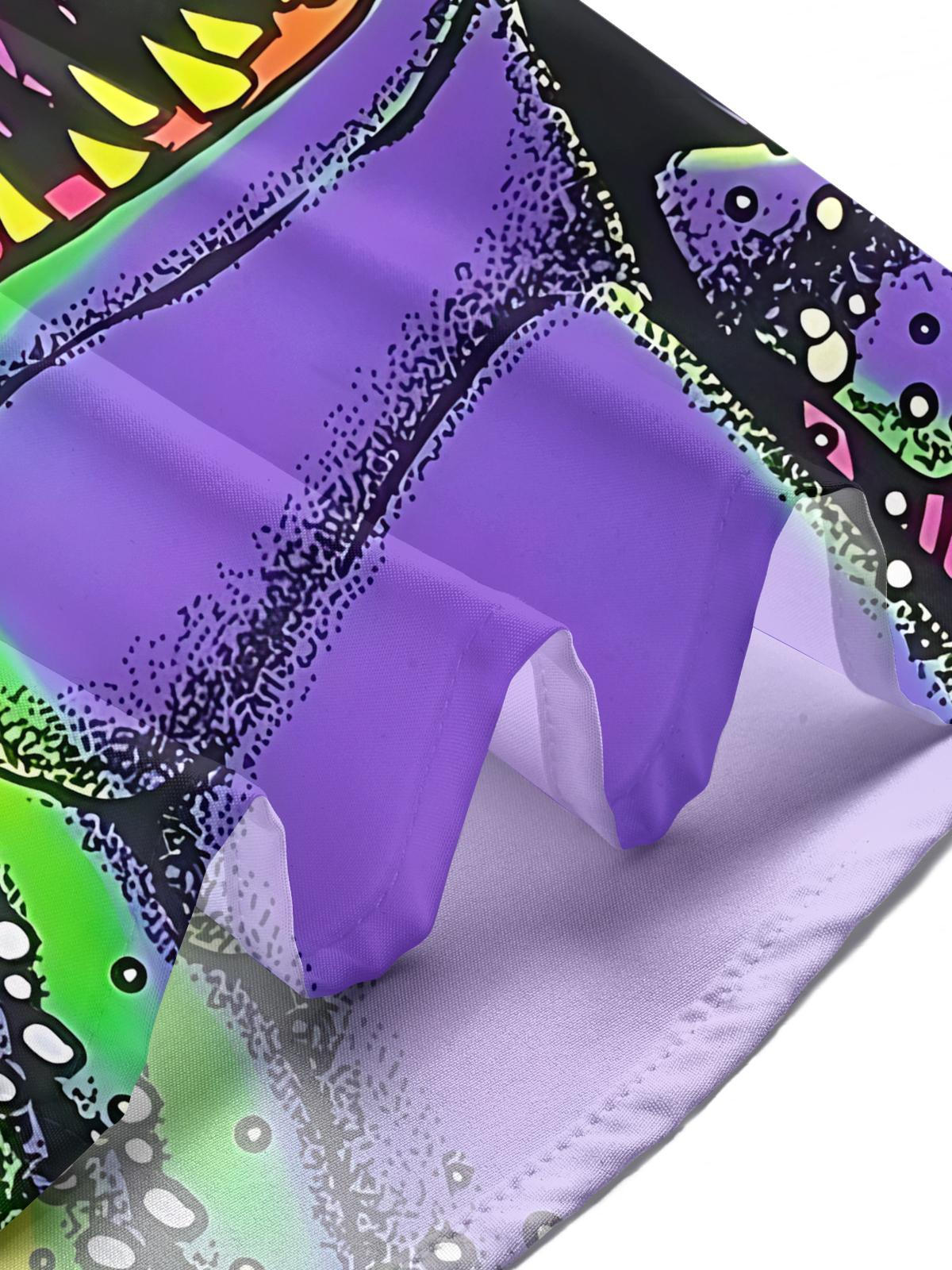 Shark Art Print Men's Pocket Short Sleeve Shirts