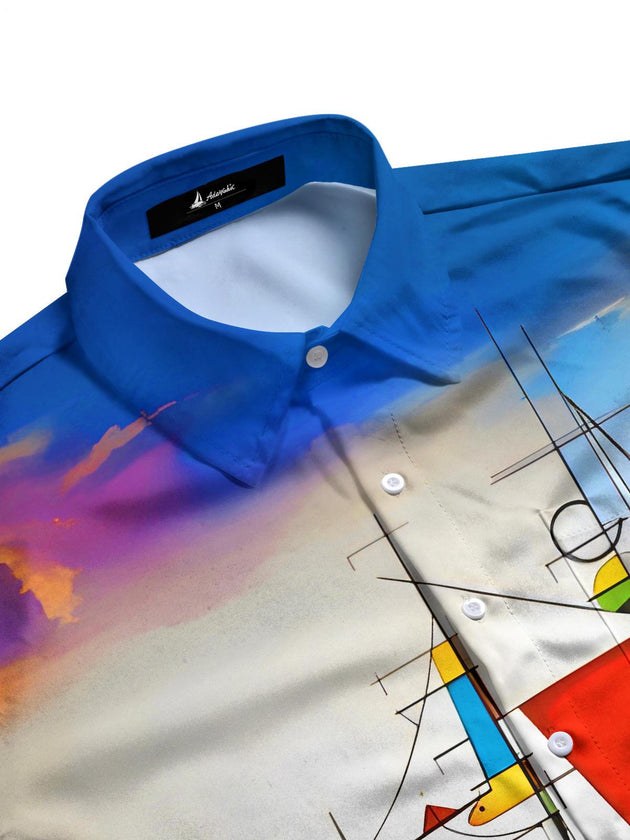 men's tropical shirt side view