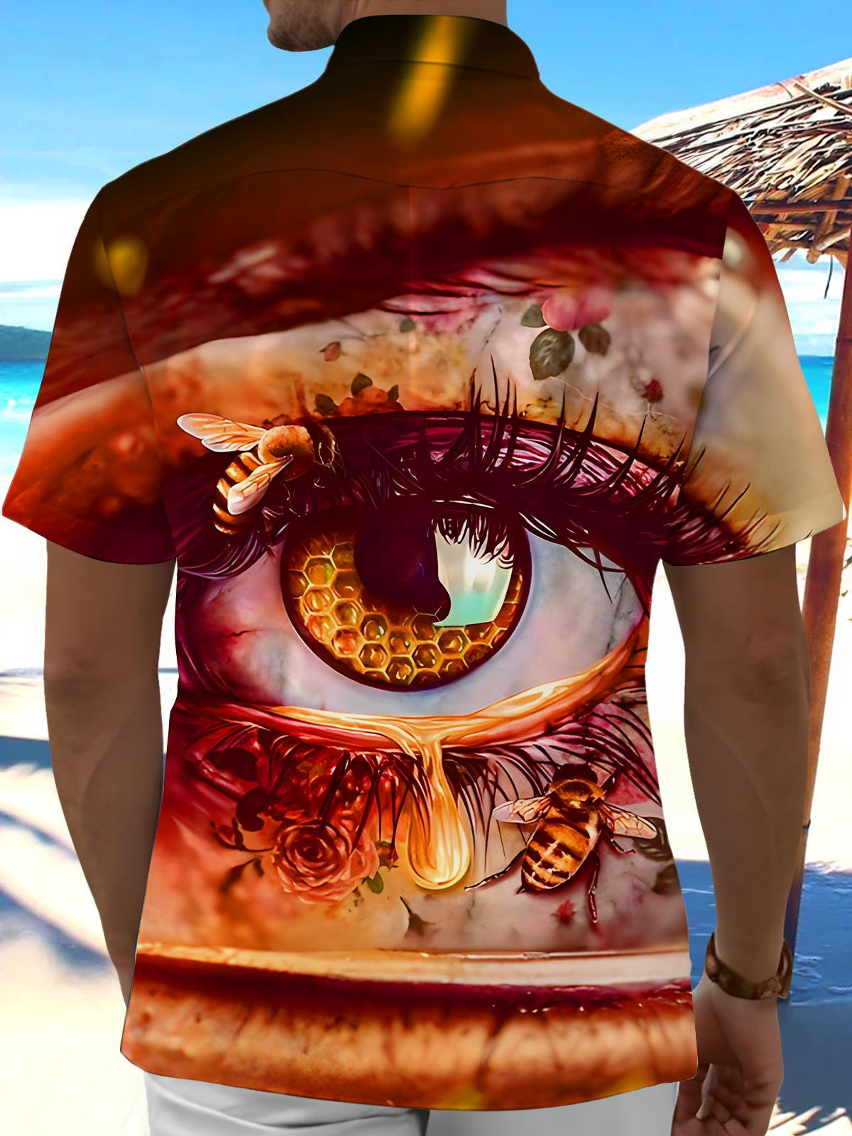 Eye Bee Men's Pocket Short Sleeve Shirts