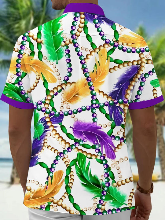 men's carnival shirt back view
