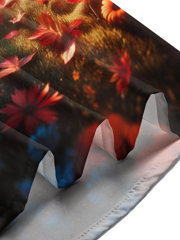 men's butterfly print shirt summer vacation