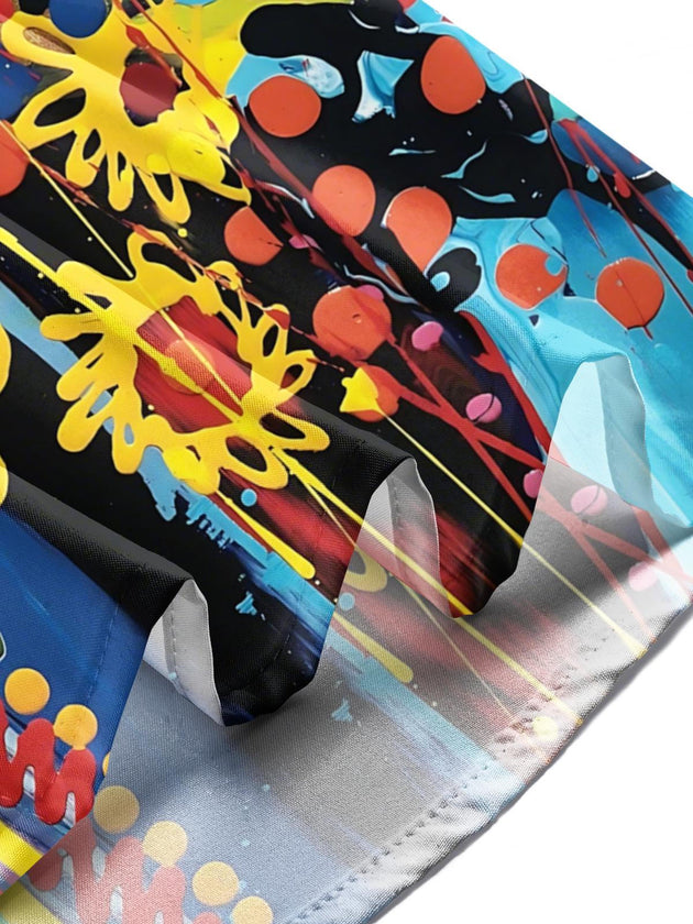 men's sunflower print shirt summer vacation