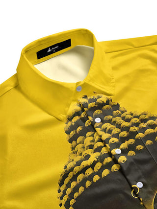 men's short sleeve shirt side view