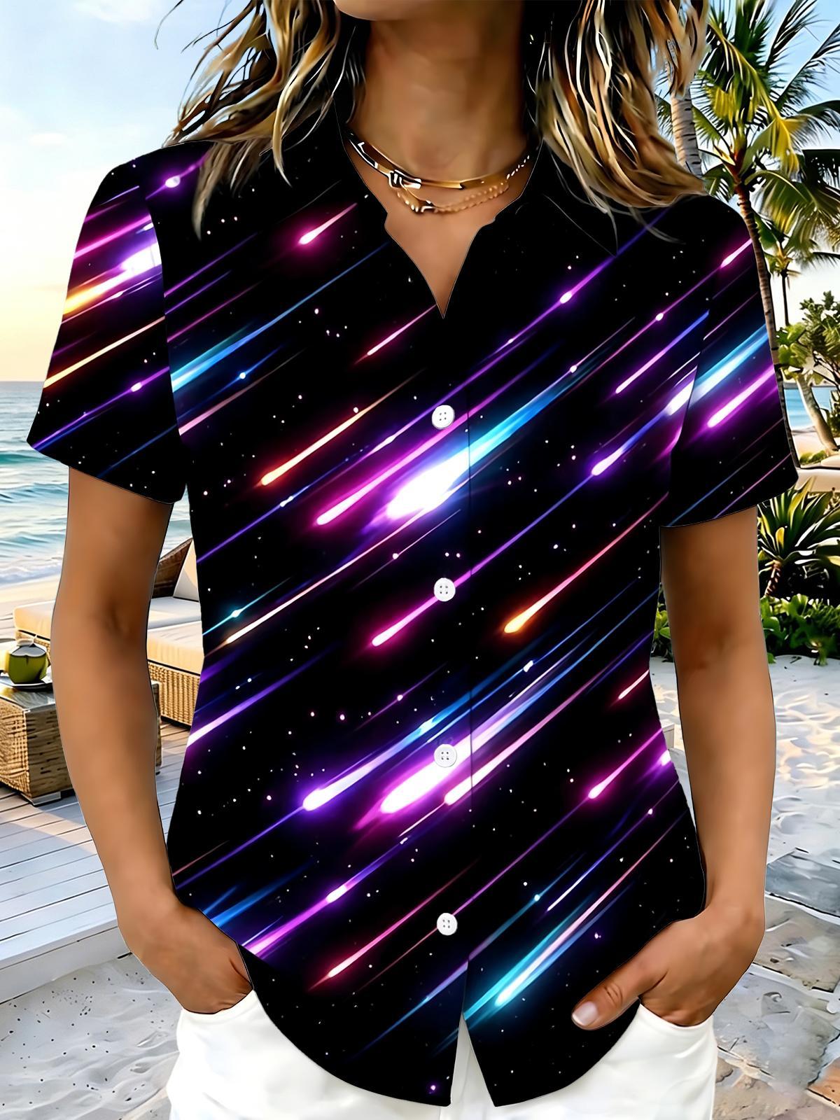 Tie Dye Women's Short Sleeve Shirts