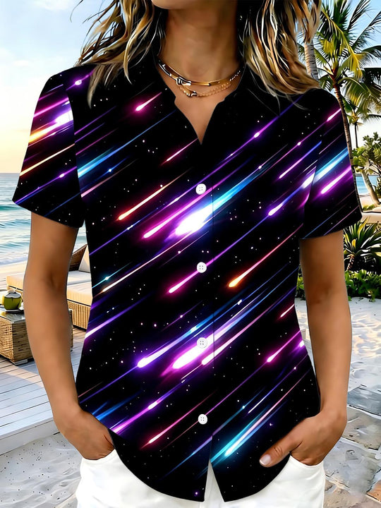 Tie Dye Women's Short Sleeve Shirts