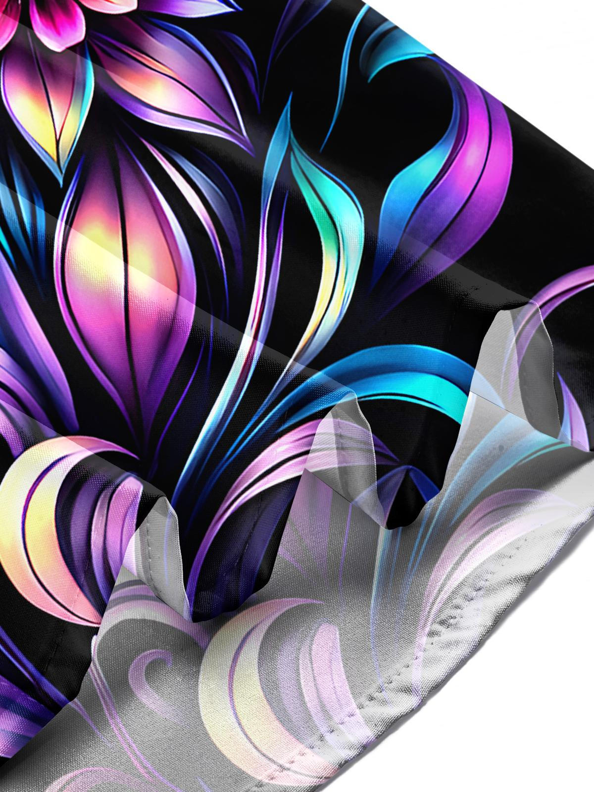 Floral Men's Pocket Short Sleeve Shirts