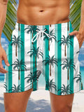 Coconut Tree Men's Shorts With Pocket