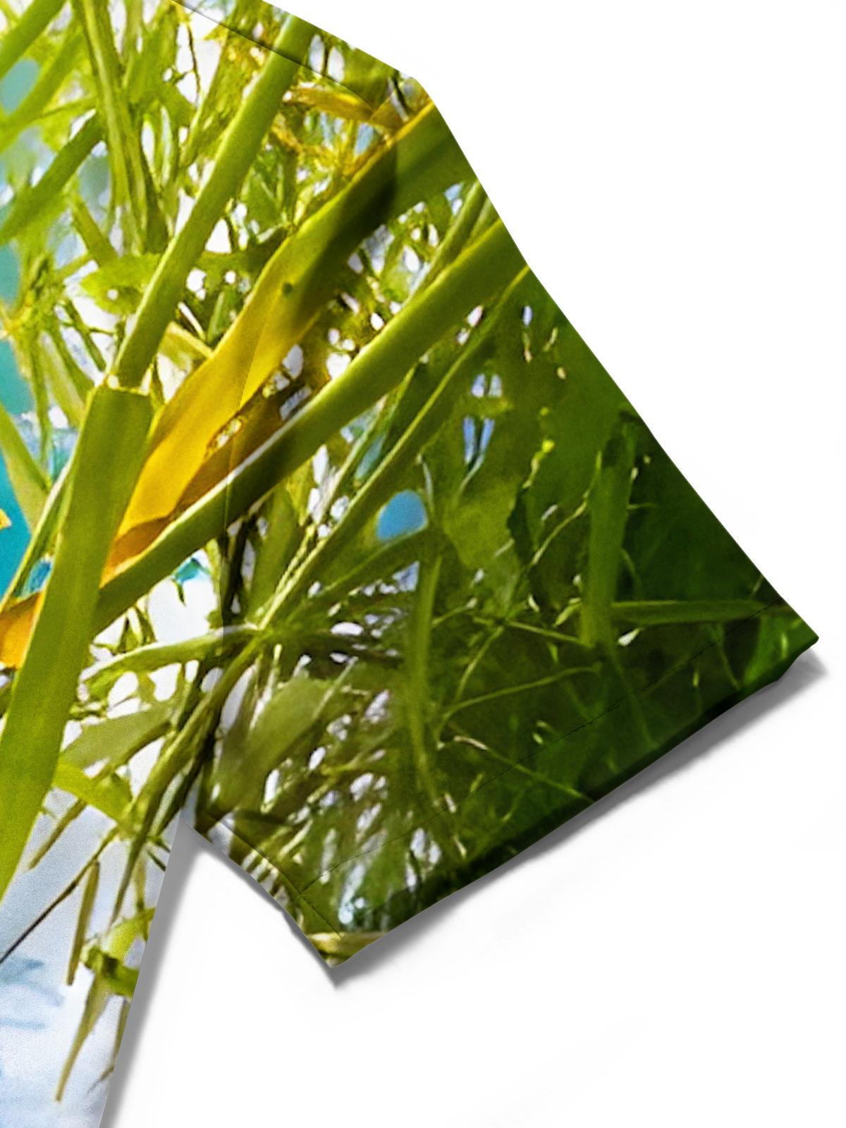 Fun Grass Feet Stepping Ants Men's Pocket Short Sleeve Shirts