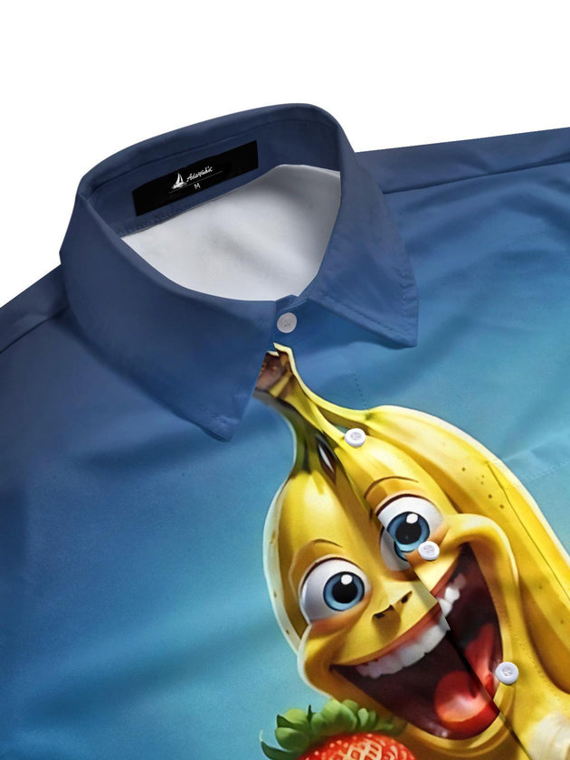 men's short sleeve shirt side view