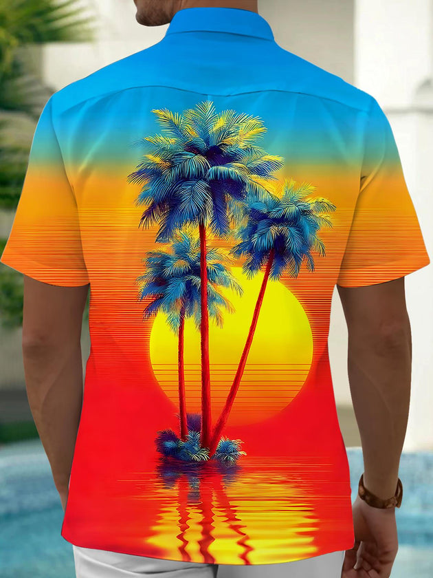 men's aloha shirt back view