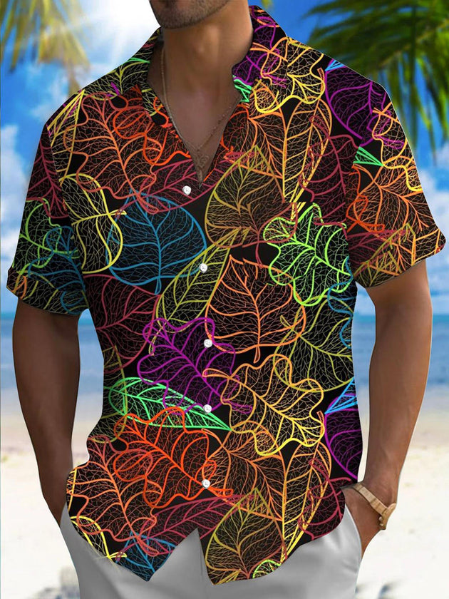 men's patterned sweater shirt front view