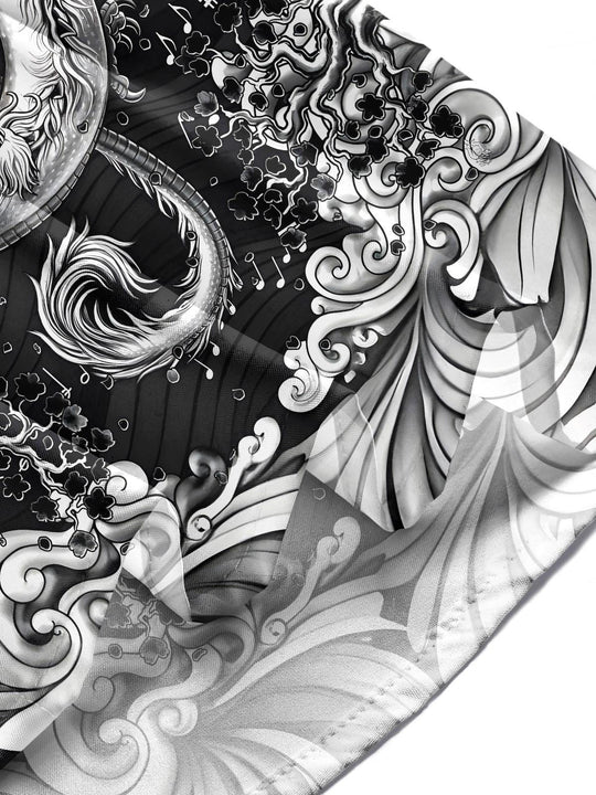 men's dragon print shirt summer vacation